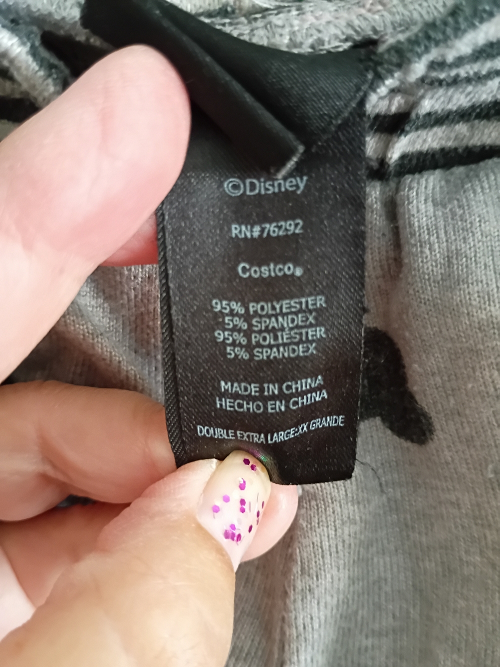 Disney Grey Pajama Pants with Black Mickey Head Print Measurement In Pics. - Picture 7 of 9